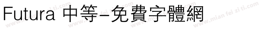 Futura 中等字体转换